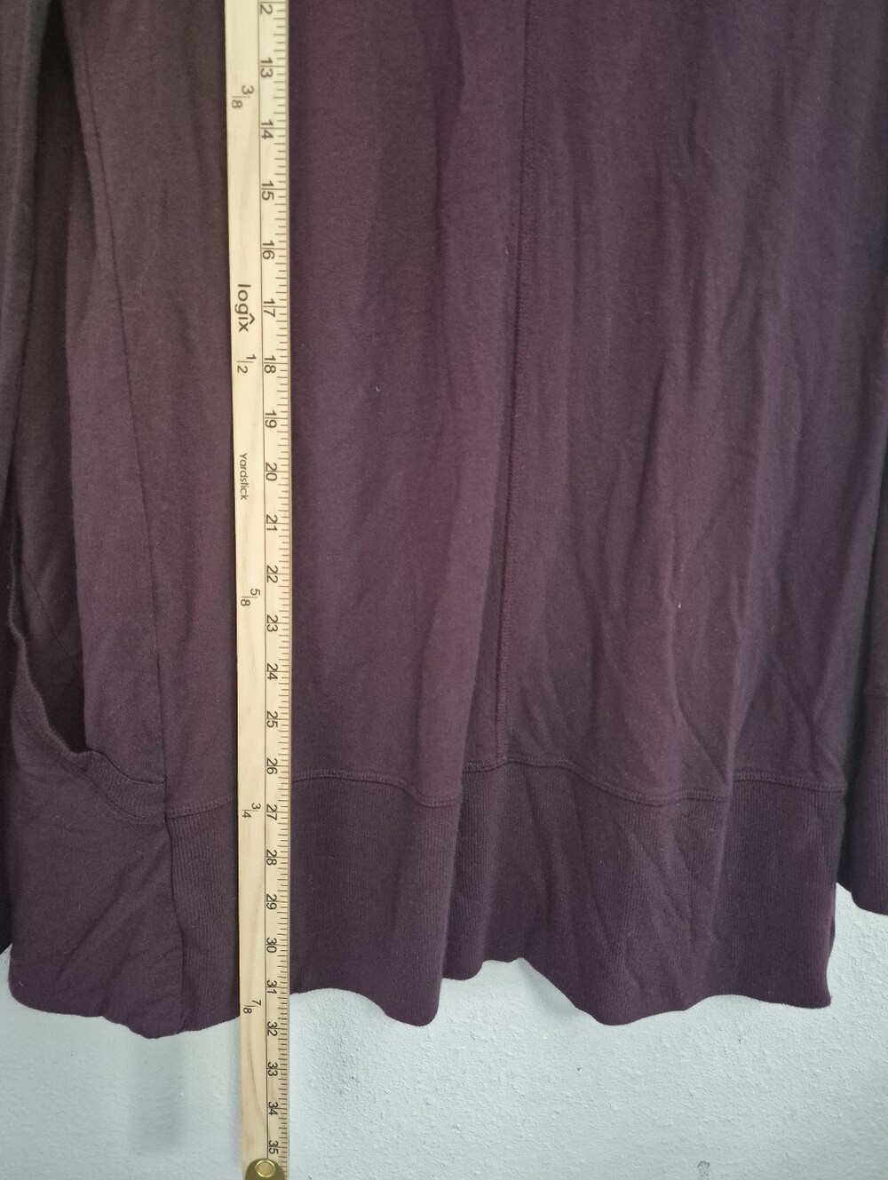 Athleta Pranayama Restore Wrap Open Cardigan Plum/Purple S Athleisure - Picture 8 of 9